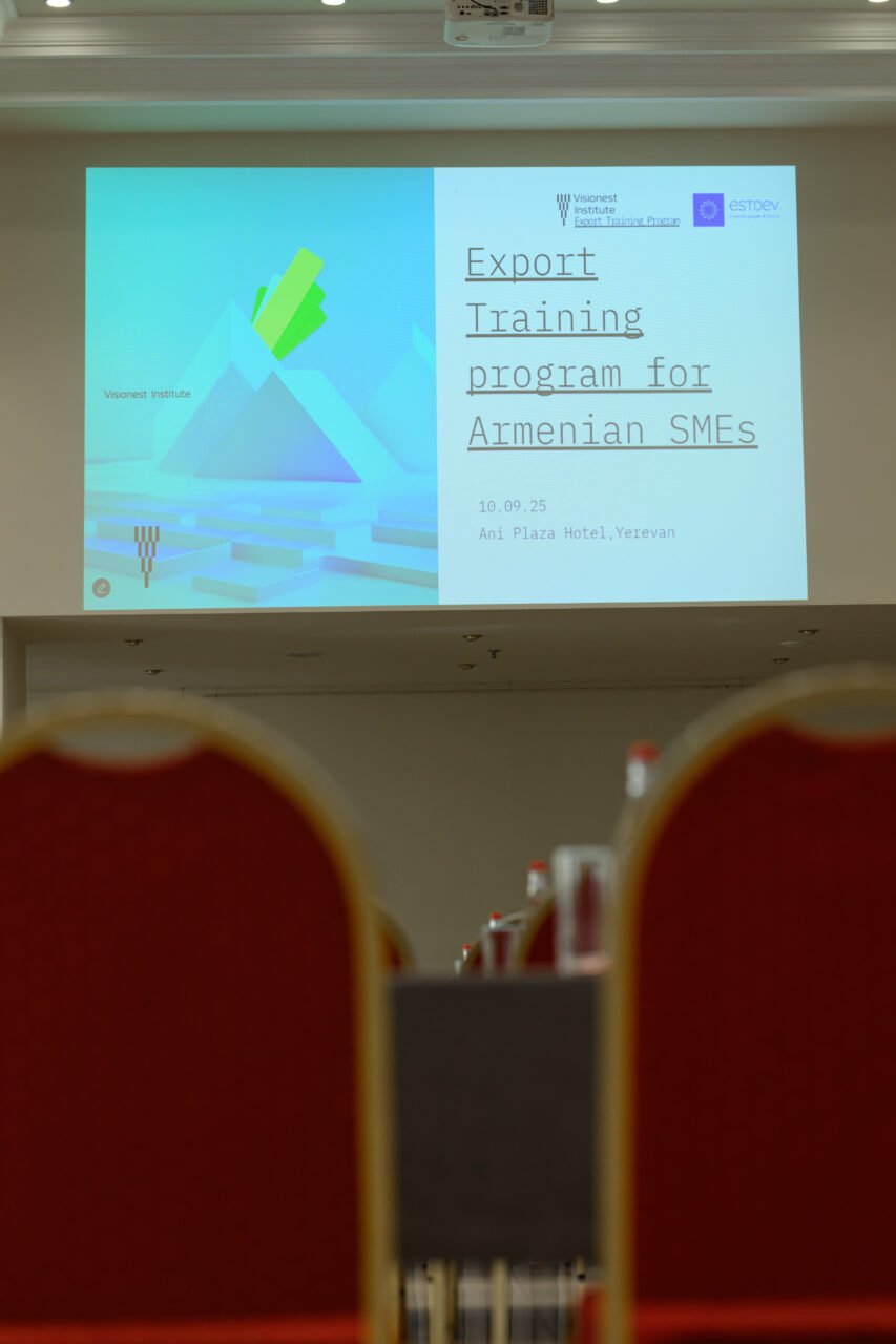 Export Training Program algas Armeenias esmakordselt 10. septembril 2025. Foto: Visionest/SIMONYAN HAKOB algas Armeenias Jerevanis esmakordselt 10. septembril 2025. Foto: Visionest/SIMONYAN HAKOB